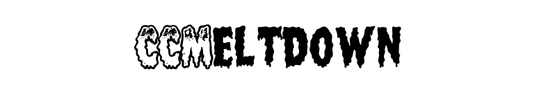 CCMeltdown font preview