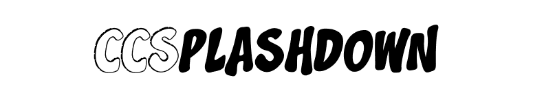 CCSplashdown font preview
