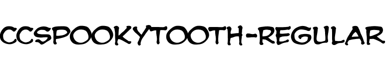 CCSpookytooth-Regular font preview