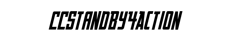 CCStandBy4Action font preview