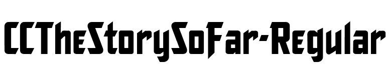 CCTheStorySoFar-Regular font preview