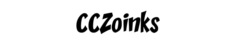CCZoinks font preview