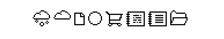 CD-Icons font preview