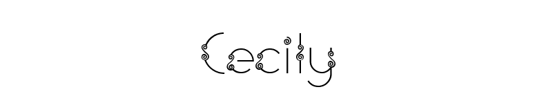 Cecily font preview
