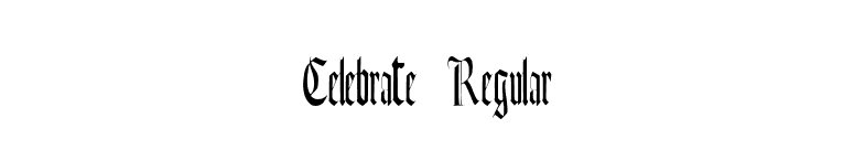Celebrate Regular font preview