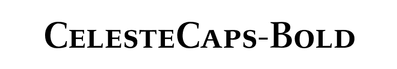 CelesteCaps-Bold font preview