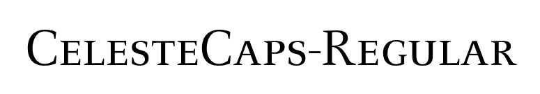 CelesteCaps-Regular font preview