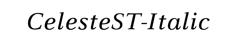 CelesteST-Italic font preview