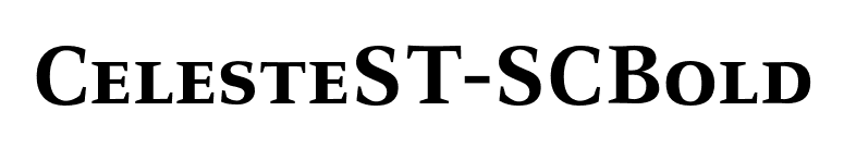 CelesteST-SCBold font preview