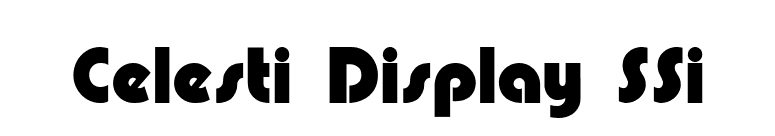 Celesti Display SSi font preview