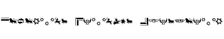 Celestia Antiqua Ornaments font preview