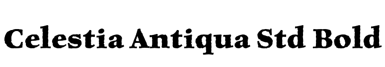 Celestia Antiqua Std Bold font preview