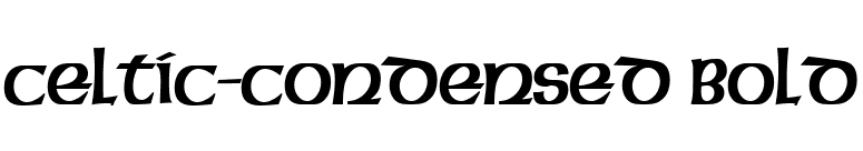 Celtic-Condensed Bold font preview