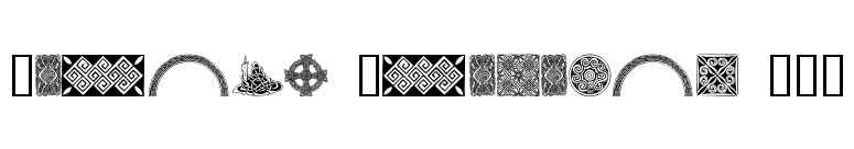Celtic Elements III font preview