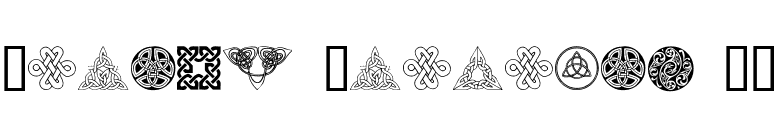 Celtic Elements IV font preview