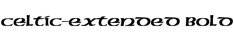 Celtic-Extended Bold font preview