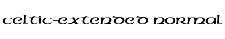 Celtic-Extended Normal font preview
