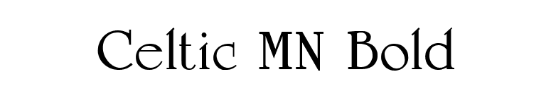 Celtic MN Bold font preview