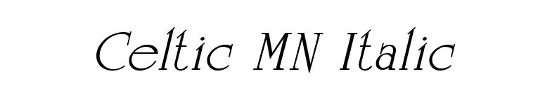 Celtic MN Italic font preview