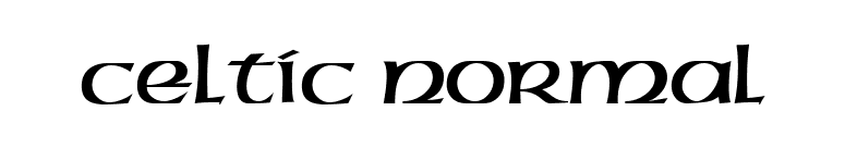 Celtic Normal font preview