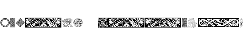 Celtic Patterns font preview