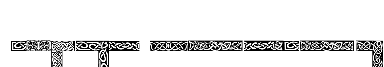 CelticBorders font preview