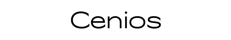Cenios font preview