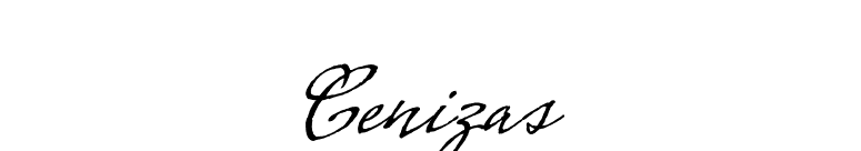 Cenizas font preview