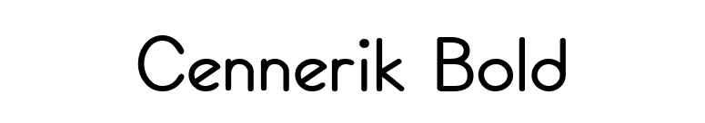 Cennerik Bold font preview