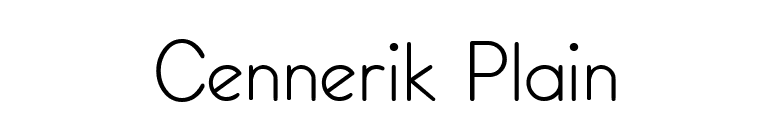 Cennerik Plain font preview