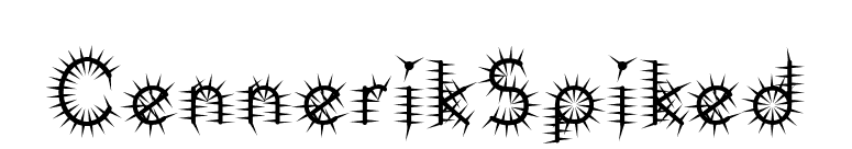 CennerikSpiked font preview