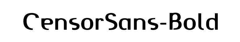 CensorSans-Bold font preview