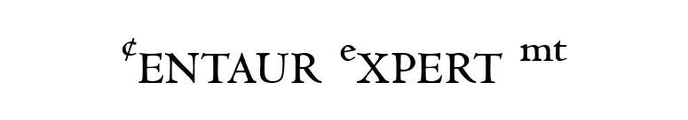Centaur Expert MT font preview