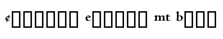 Centaur Expert MT Bold font preview