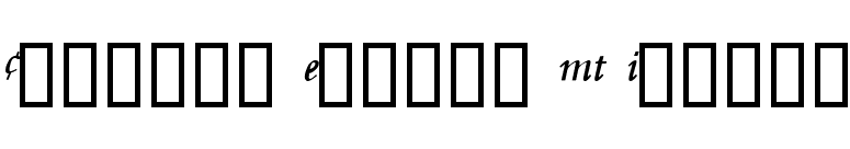 Centaur Expert MT Italic font preview