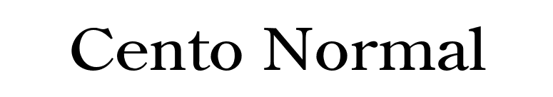 Cento Normal font preview