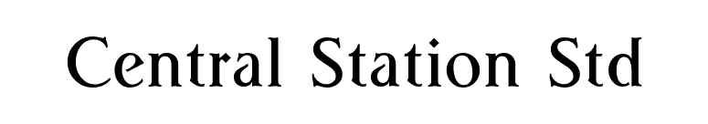 Central Station Std font preview