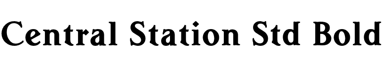 Central Station Std Bold font preview