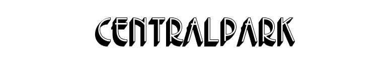 Centralpark font preview