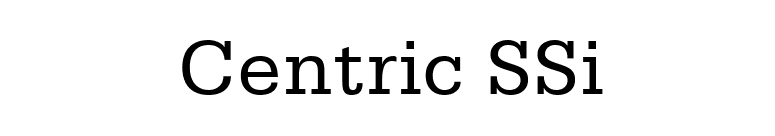 Centric SSi font preview