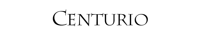 Centurio font preview