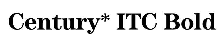 Century* ITC Bold font preview