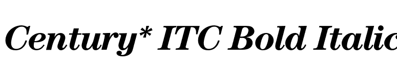 Century* ITC Bold Italic font preview