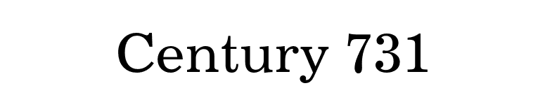 Century 731 font preview