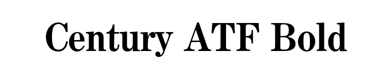 Century ATF Bold font preview