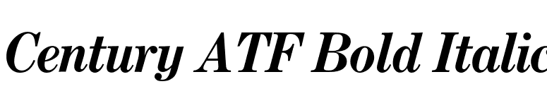 Century ATF Bold Italic font preview
