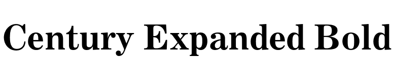Century Expanded Bold font preview