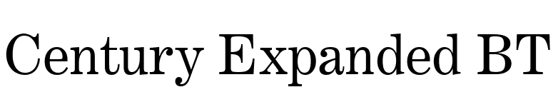Century Expanded BT font preview