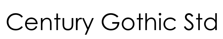 Century Gothic Std font preview