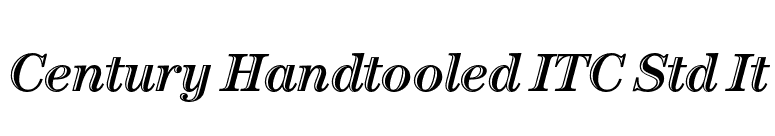 Century Handtooled ITC Std It font preview